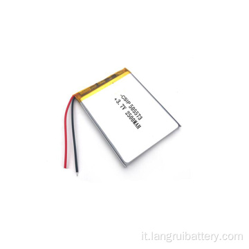 3,7 V 2500MAH 505573 CELLA DI BATTERA DI LITITIO